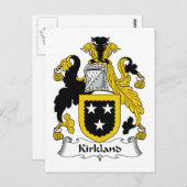 Kirkland Family Crest Briefkaart (Voorkant / Achterkant)