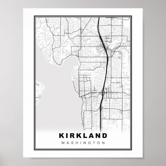 Kirkland Map Poster (Voorkant)