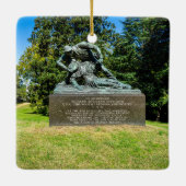 Kirkland Monument in Fredericksburg-slagveld Keramisch Ornament (Achterkant)