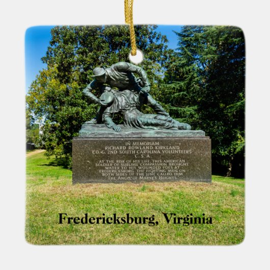 Kirkland Monument in Fredericksburg-slagveld Keramisch Ornament (Voorkant)