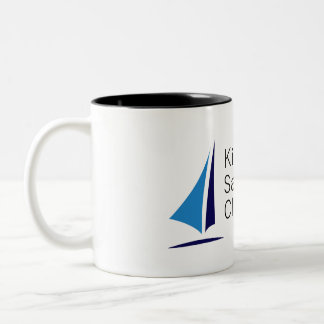 Kirkland Sailing Club Logo Tweekleurige Koffiemok