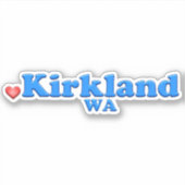 Kirkland Washington Sticker (Voorkant)