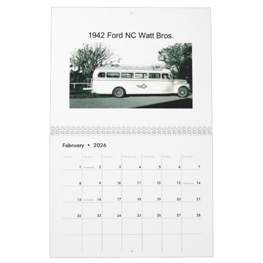 Kirklands Bus en Coach Fleet Kalender (Feb 2026)