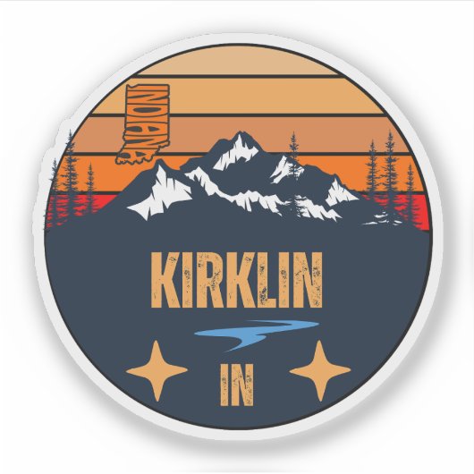 Kirklin, Indiana Sticker (Voorkant)