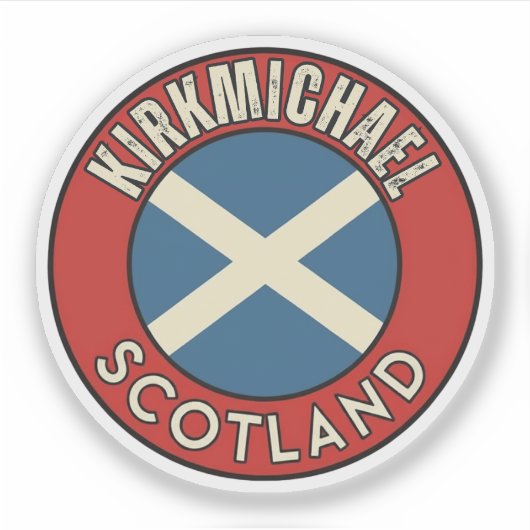 Kirkmichael, Scotland Sticker (Voorkant)