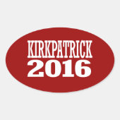 Kirkpatrick - Ann Kirkpatrick 2016 Ovale Sticker (Voorkant)