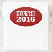 Kirkpatrick - Ann Kirkpatrick 2016 Ovale Sticker (Tas)