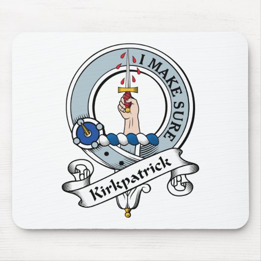 Kirkpatrick Clan Badge Muismat (Voorkant)