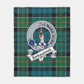 Kirkpatrick Clan Badge Tartan Pset Fleece Deken (Voorkant)