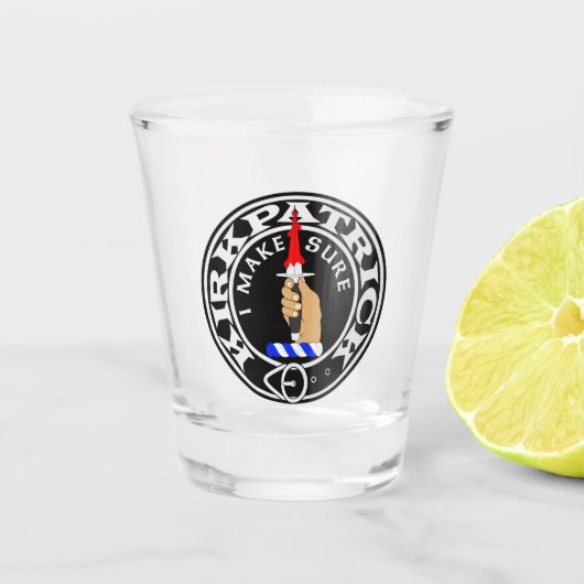 Kirkpatrick Crest Shot Glass Shot Glas (Voorkant)