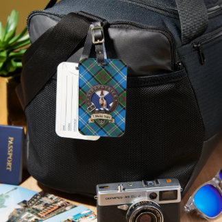 Kirkpatrick Crest & Tartan bagagelabel