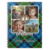 Kirkpatrick familiefotocollage notitieboek (Voorkant)