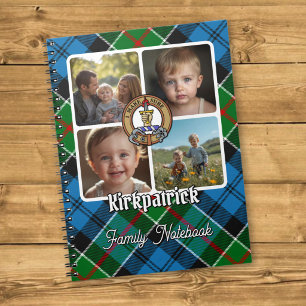 Kirkpatrick familiefotocollage notitieboek