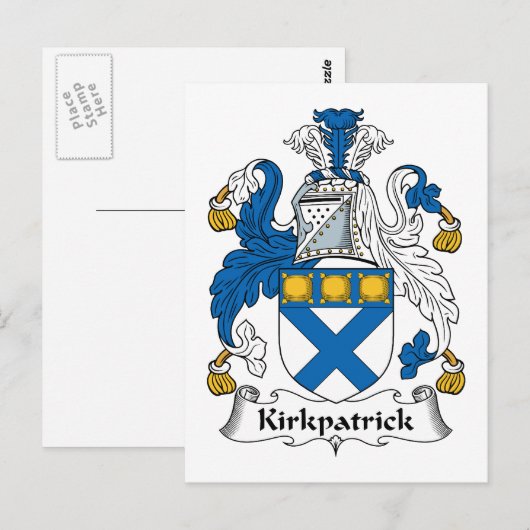Kirkpatrick Family Crest Briefkaart (Voorkant / Achterkant)