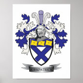 Kirkpatrick Family Crest Coat of Arms Poster (Voorkant)