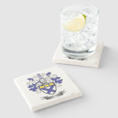 Kirkpatrick Family Crest Coat of Arms Stenen Onderzetter (Zijkant)