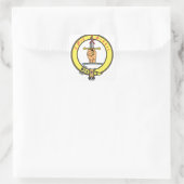 Kirkpatrick Kilpatrick Clan Badge Vierkante Sticker (Tas)