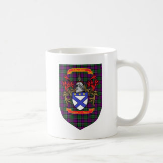 Kirkpatrick Kilpatrick Crest op Colquhoun Tartan Koffiemok