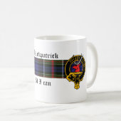 Kirkpatrick Scottish Crest en Tartan mok (Voorkant rechts)