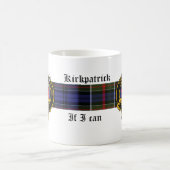 Kirkpatrick Scottish Crest en Tartan mok (Center)
