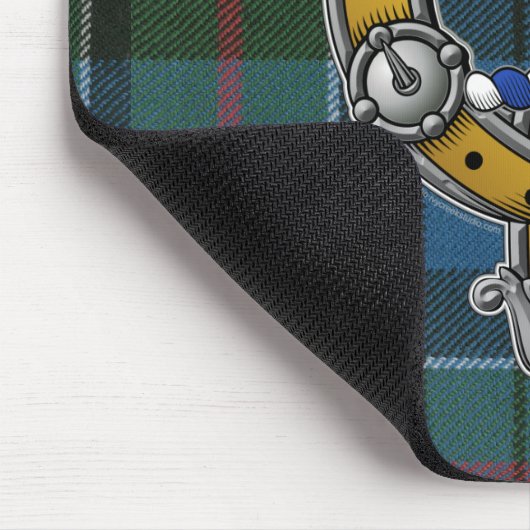 Kirkpatrick Tartan & Badge Muismat (Hoek)