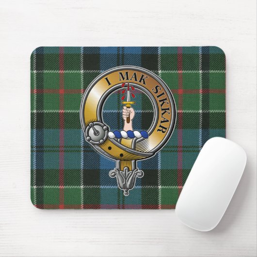 Kirkpatrick Tartan & Badge Muismat (Met muis)