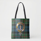 Kirkpatrick Tartan & Badge Tote Bag (Voorkant)