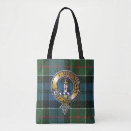 Kirkpatrick Tartan & Badge Tote Bag