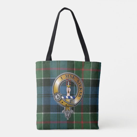 Kirkpatrick Tartan & Badge Tote Bag (Achterkant)