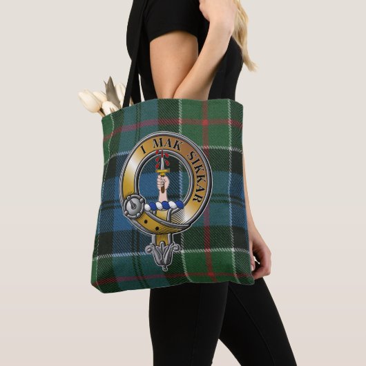 Kirkpatrick Tartan & Badge Tote Bag (Dichtbij)