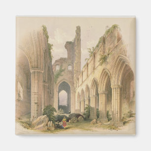 Kirkstall Abbey, de Nave en Choir uit 'The Mon' Magneet