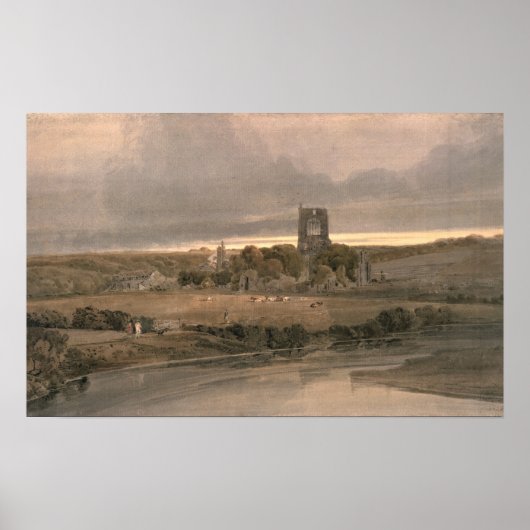Kirkstall Abbey, Yorkshire - Evening Poster (Voorkant)