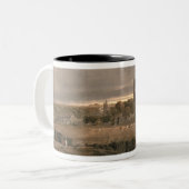 Kirkstall Abbey, Yorkshire - Evening Tweekleurige Koffiemok (Voorkant links)