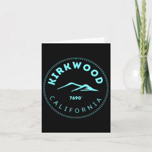 Kirkwood California Mountain Town - Verhoogde Ca S Kaart