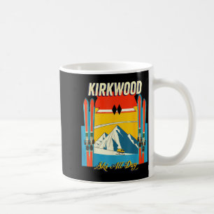 Kirkwood california skidag - retro vintage stijl koffiemok