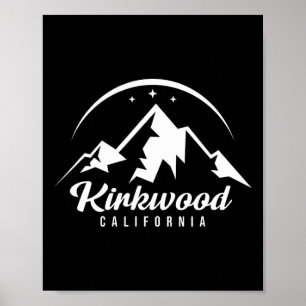 Kirkwood Californië Skigebied Skiën Snowboarden Poster