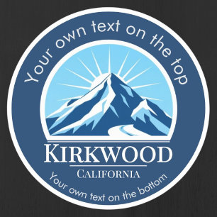 Kirkwood Californië skigebied Sticker