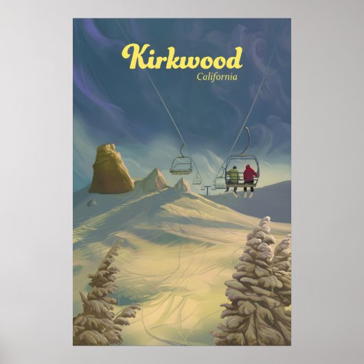 Kirkwood Ski Resort Reisposter Poster (Voorkant)