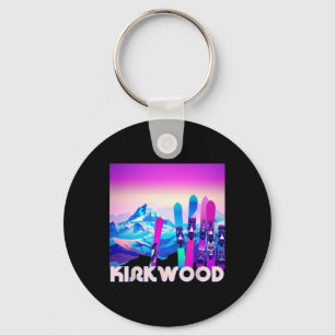 Kirkwood Ski - Retro 80's stijl skiën en snowboard Sleutelhanger