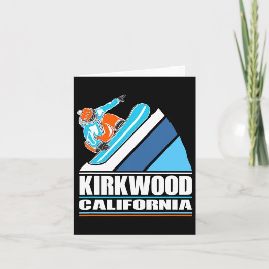 Kirkwood - snowboarder kaart (Voorkant)