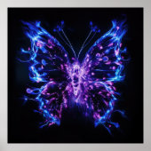 Kirlian Butterfly: Lichtgevende aura Poster (Voorkant)