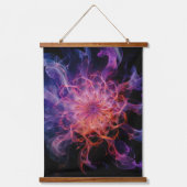 Kirlian Emberflow: Elektrische nevelvorm Hangend Wandkleed (Voorkant)