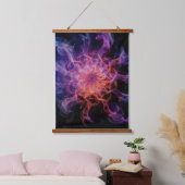 Kirlian Emberflow: Elektrische nevelvorm Hangend Wandkleed (Slaapkamer)