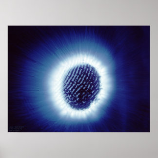 Kirlian Foto van Finger Tip Poster