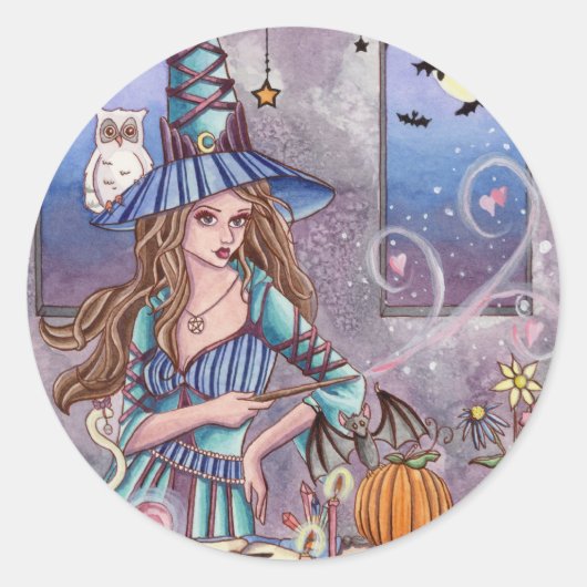 Kirra - Heks en Uil Sticker (Voorkant)