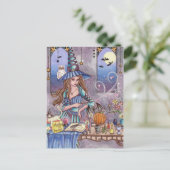 Kirra - Witch, Cat and Owl Briefkaart (Staand voorkant)