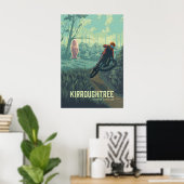 Kirroughtree Mountainbike Reisposter Poster (Thuiskantoor)
