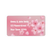 Kirschblüten - rosa | romantischer etiket (Voorkant)