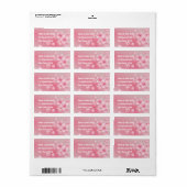 Kirschblüten - rosa | romantischer  etiket (Full Sheet)