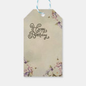 Kirschblütenschmetterling Cadeaulabel (Achterkant)